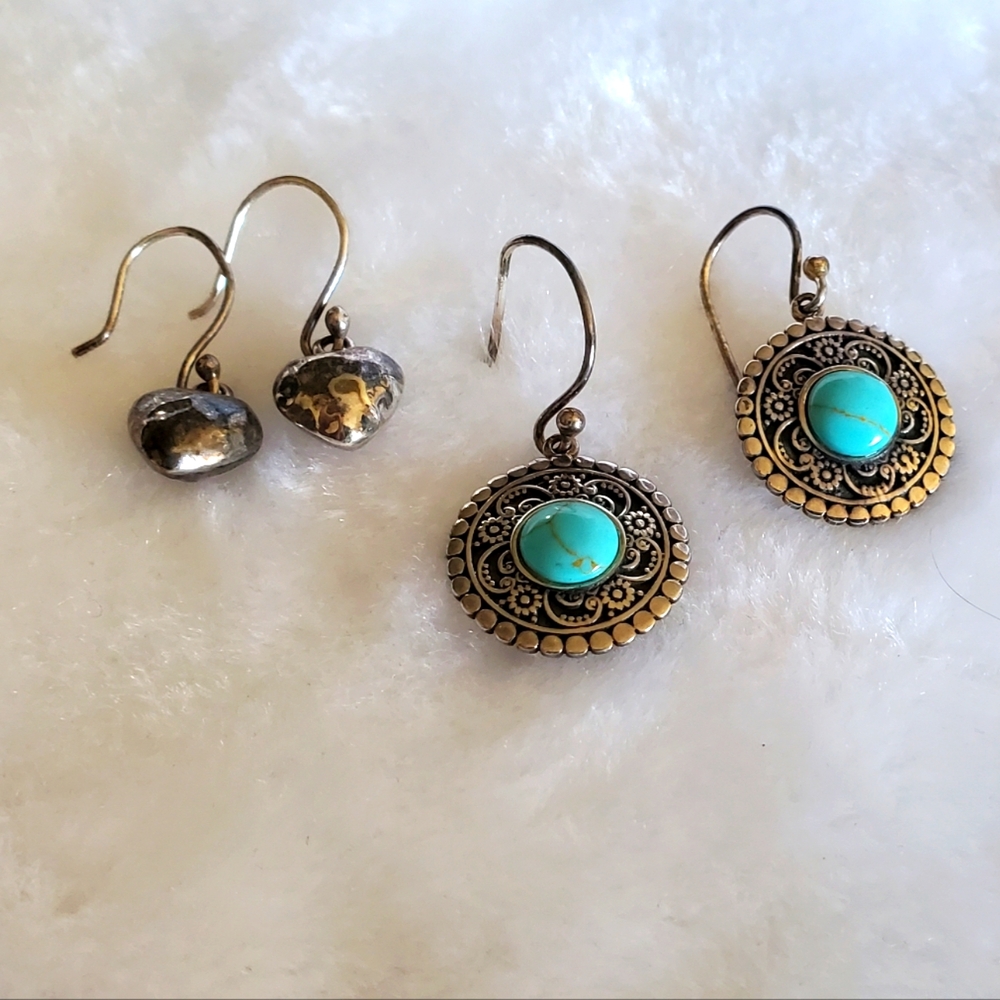 Vtg. 2 Pairs Earrings